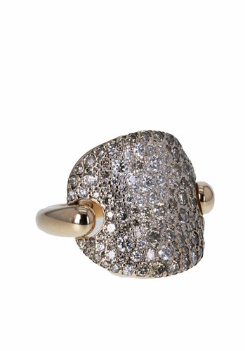 Bague 54 Bague POMELLATO Sabbia Pavée GM 58 Facettes 63031-59147