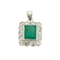 Pendentif Pendentif Platine Emeraude Diamants 58 Facettes EL2-103