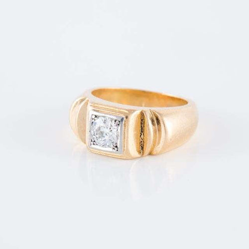 Bague Bague Tank Diamant taille ancienne 58 Facettes 1