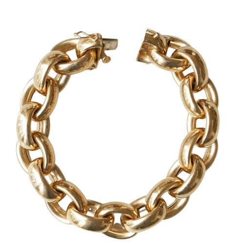 Bracelet Bracelet grosse maille gourmette or 58 Facettes