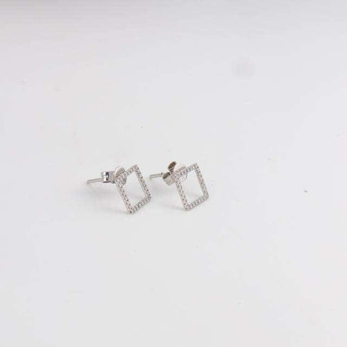 Boucles d'oreilles Clous d'oreilles Carrés Diamants 58 Facettes 1
