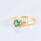 Bague 57.5 Bague Emeraude Diamants 58 Facettes Ref JE223
