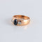 Bague 56 Bague Jonc Saphir cabochon Diamants 58 Facettes FM120