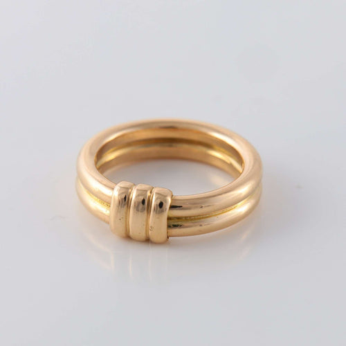 Bague 54 CHAUMET Bague Double anneau 58 Facettes 1