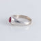 Bague 64 Bague Jonc anglais Rubis cabochon Diamants 58 Facettes FM100