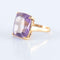 Bague 51 Bague Améthyste taille coussin 58 Facettes 89
