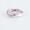 Bague Bague Jonc Saphirs roses Diamants 58 Facettes 1