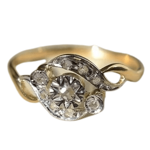 Bague Bague tourbillon Diamants 2 Ors 58 Facettes Ref1853