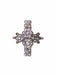 Bague Bague croix or rose, perles fines et diamants 58 Facettes