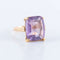 Bague 51 Bague Améthyste taille coussin 58 Facettes 89