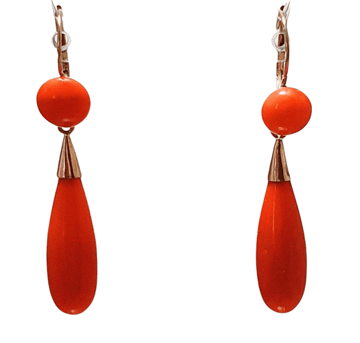 Boucles d'oreilles Boucles d'oreilles Or jaune Corail 58 Facettes