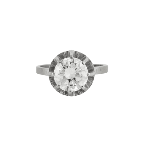 Bague 54 Bague Solitaire Diamant 2.67cts 58 Facettes