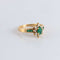 Bague 55 Bague Marguerite Emeraudes Diamants 58 Facettes FM53