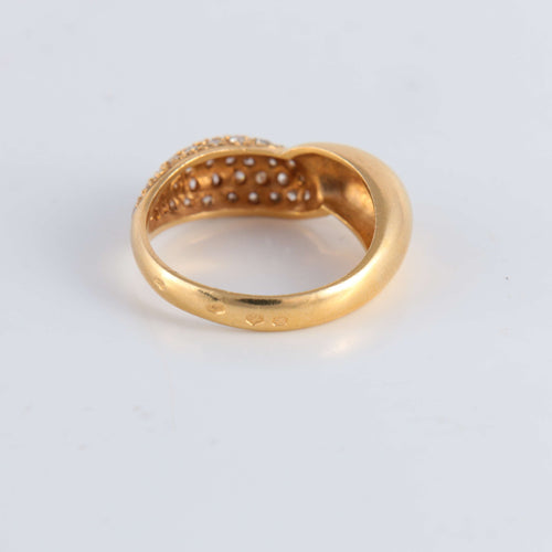 Bague 58 Bague Jonc pavage Diamants 58 Facettes FM78