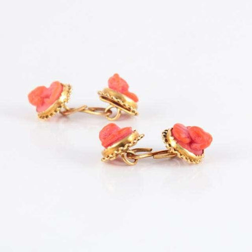 Boutons de manchette Boutons de manchette Corail 58 Facettes B0956