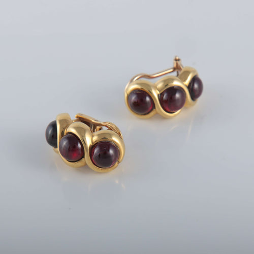 Boucles d'oreilles Boucles d'oreilles Grenats cabochon 58 Facettes 1
