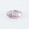 Bague Bague Jonc Saphirs roses Diamants 58 Facettes 1
