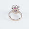 Bague Bague Marguerite Platine Rubis Diamants 58 Facettes 1