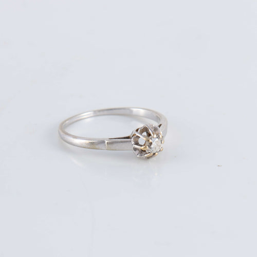 Bague 57 Bague Solitaire Diamant 0.15ct 58 Facettes FM56