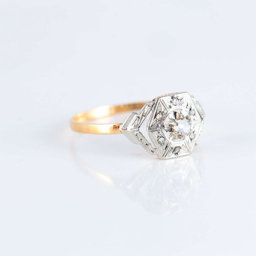 Bague 60.5 Bague style Art Déco 58 Facettes JE234