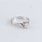 Bague 56 Bague Solitaire or gris Diamant 0.50ct 58 Facettes FM86