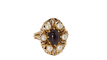 Bague Bague vintage cabochon de Grenat et perles 58 Facettes 31803