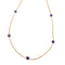 Collier Sautoir Améthystes godronnées 58 Facettes