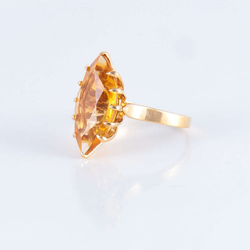 Bague 49 Bague Citrine marquise 58 Facettes JE208