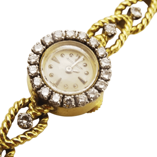 Montre Jaeger-LeCoultre - Montre diamants, bracelet or 58 Facettes