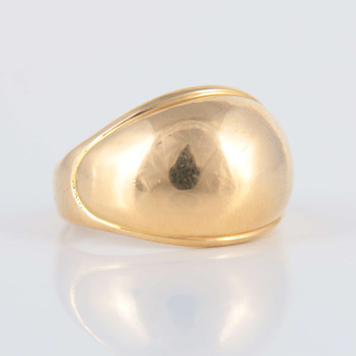 Bague Bague Bombée Or jaune 58 Facettes