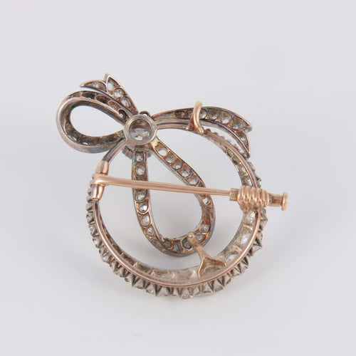 Broche Broche Noeud Diamants 58 Facettes 1