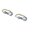 Boucles d'oreilles Dormeuses ancienne, diamants 58 Facettes