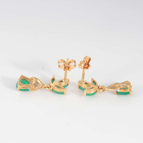 Boucles d'oreilles Boucles d'oreilles Emeraudes 58 Facettes 1