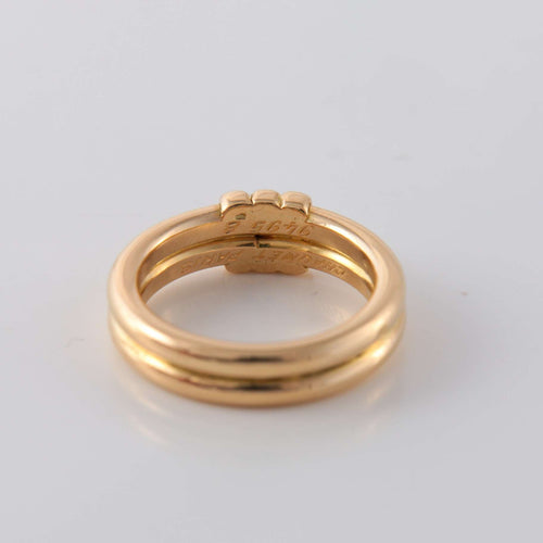 Bague 54 CHAUMET Bague Double anneau 58 Facettes 1