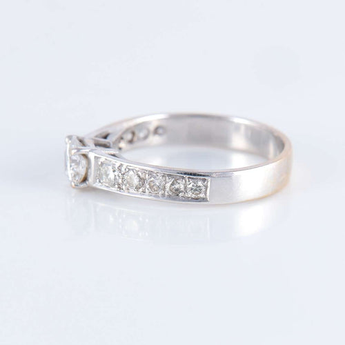 Bague 52 Bague Solitaire accompagné 58 Facettes JE229