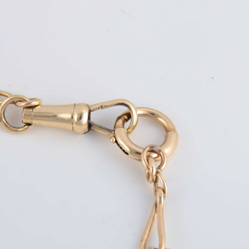 Collier Chaîne de montre maille fantaisie 58 Facettes