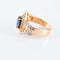 Bague Bague Flamme Saphir Diamants 58 Facettes 1