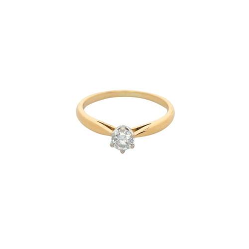 Bague 53 Bague Solitaire 2 ors Diamant 0.20ct 58 Facettes 27211