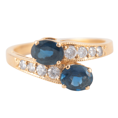 Bague 51 Bague Toi & Moi Saphirs 58 Facettes 1