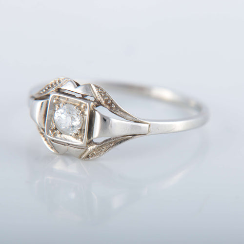 Bague 56 Bague Art Déco Diamant 58 Facettes 1