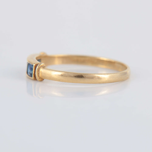 Bague Bague Jarretière Saphir Or jaune 58 Facettes