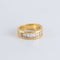 Bague 51 Demi-alliance Diamants taille baguette 58 Facettes FM71