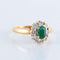 Bague 61 Bague Marguerite Emeraude Diamants 58 Facettes 82