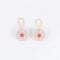 Boucles d'oreilles Boucles d'oreilles fleurs Cristal de roche Corail Diamants 58 Facettes B9624