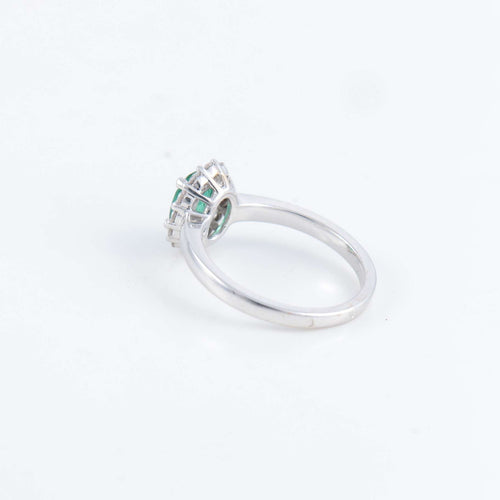 Bague 52 Bague Marguerite Emeraude Diamants 58 Facettes 1