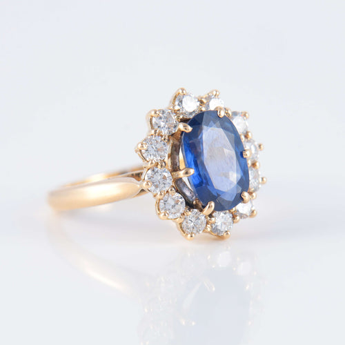 Bague 50 Bague Marguerite Saphir Diamants 58 Facettes 1