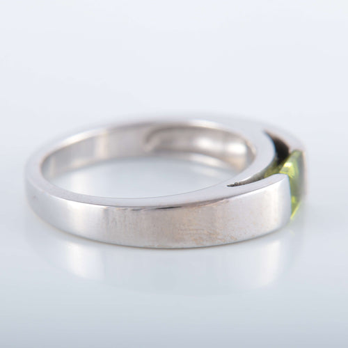 Bague 58.5 Bague Jonc Péridot suiffé 58 Facettes 1