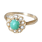 Bague Bague Marguerite turquoise & perles 58 Facettes