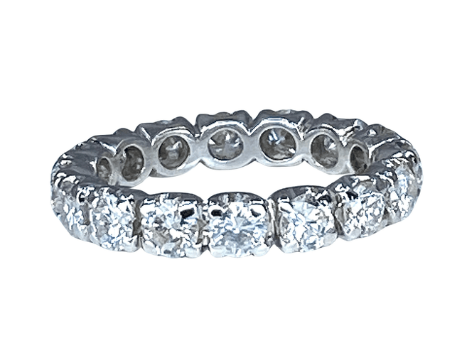 Bague 49 Alliance 16 diamants 1,80 carat 58 Facettes AB283