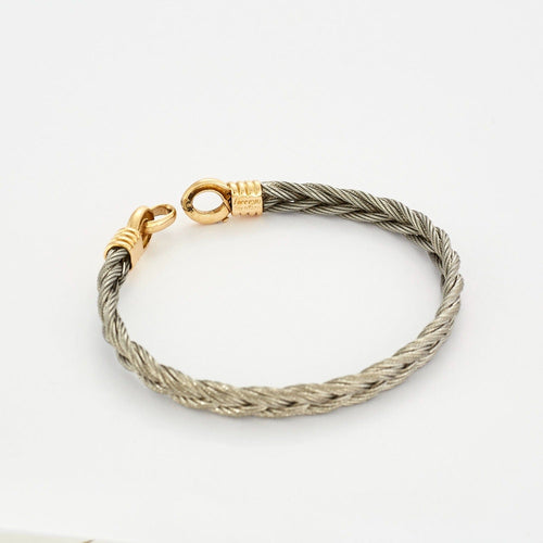 Bracelet FRED - Bracelet FORCE 10 acier et or jaune 58 Facettes DV0495-1